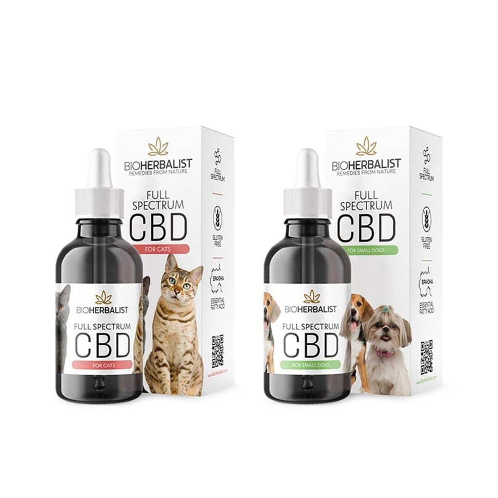 BioHerbalist full spectrum CBD packaging for cats and dogs