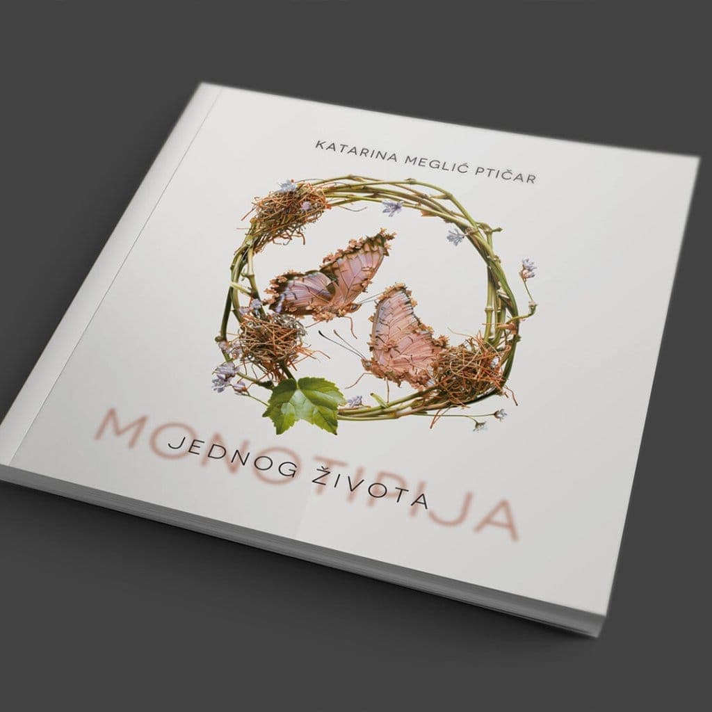 Monotipija jednog života art book cover with botanical artwork